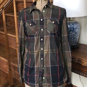 Barbour classic tartan button down shirt